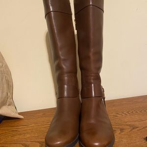 Micheal Kors Fulton Harness Leather High Boots
